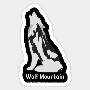 Wolf Mountain Sticker